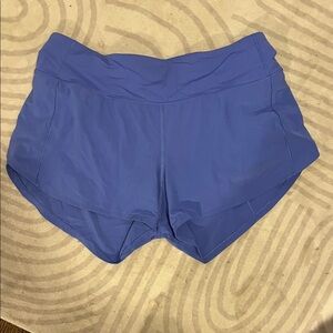 Lululemon Speed-Up Low Rise 4inch Shorts in Wild Indigo